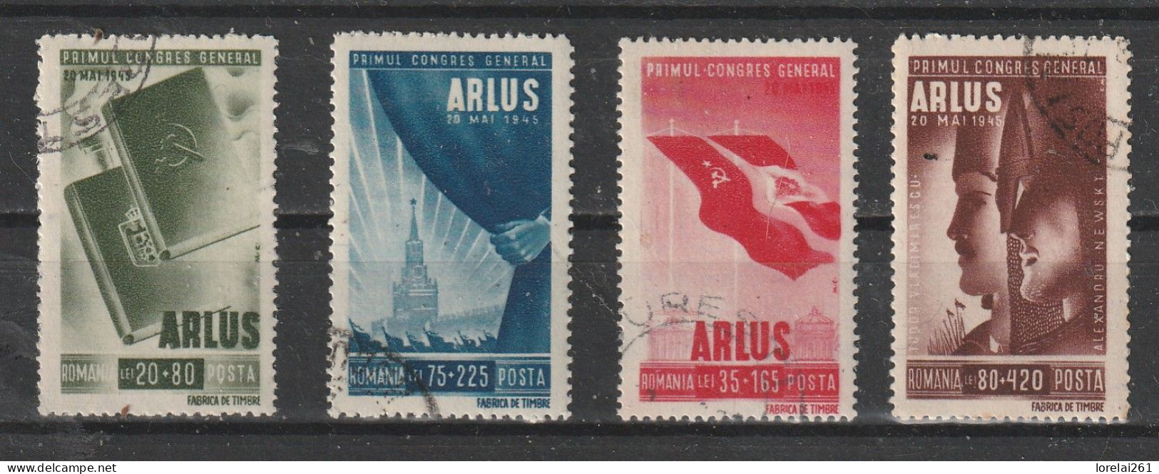 1945 - Le Premier Congrès De L'ARLUS Mi No 855/858 - Used Stamps