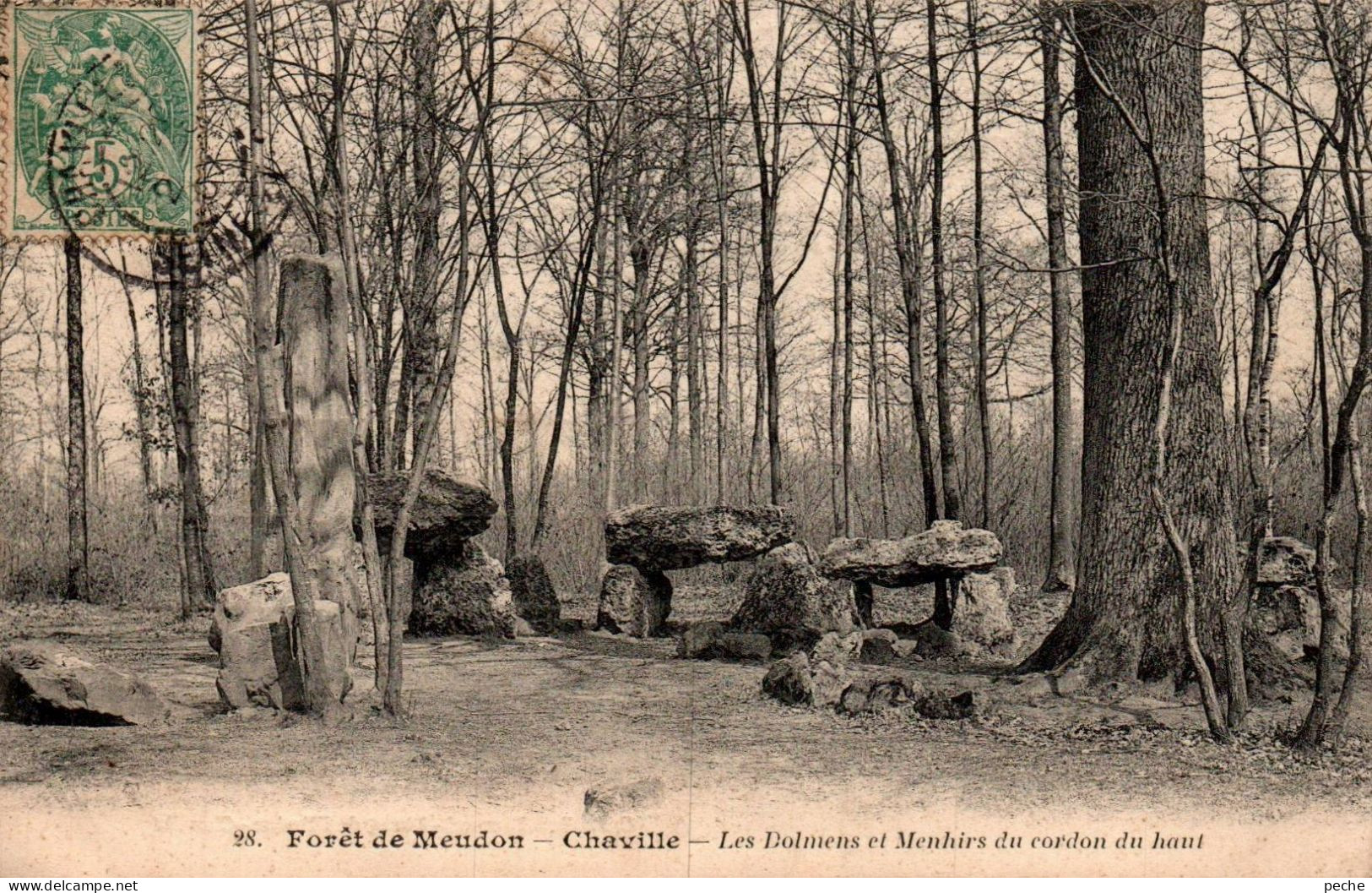 N°2402 W -cpa Forêt De Meudon Chaville -les Dolmens Et Menhirs Du Cordon Du Haut- - Dolmen & Menhirs