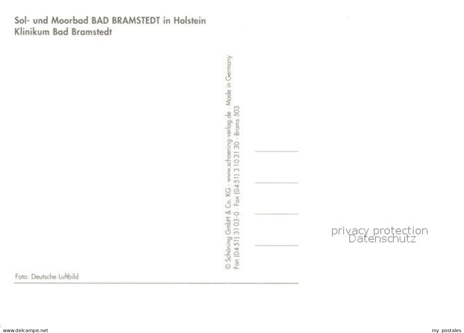 73106315 Bad Bramstedt Fliegeraufnahme Klinikum Bad Bramstedt - Bad Bramstedt