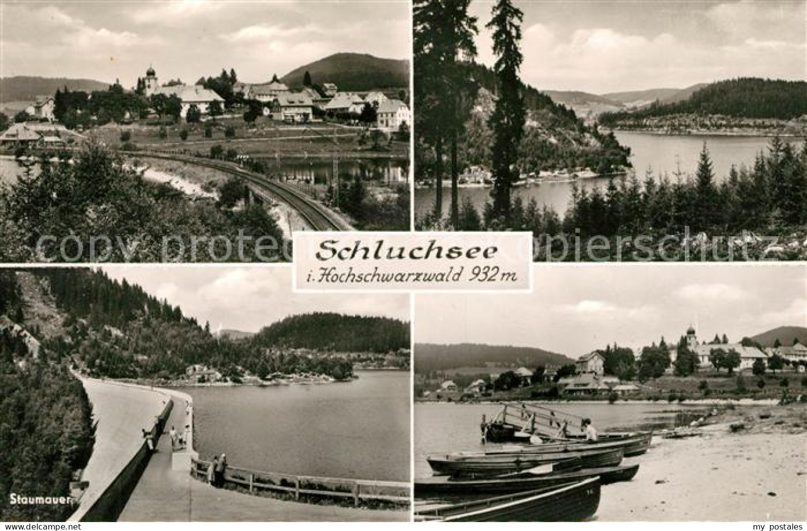 73106273 Schluchsee Teilansicht Staumauer Strand Schluchsee - Schluchsee