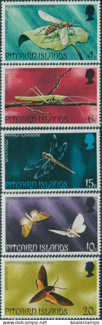 Pitcairn Islands 1975 SG162-166 Insects Set MNH - Pitcairn Islands