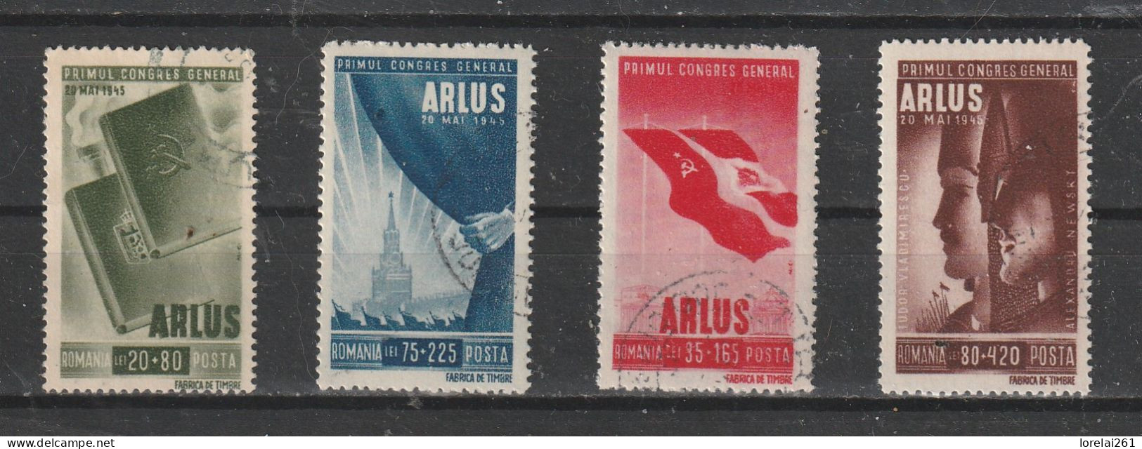 1945 - Le Premier Congrès De L'ARLUS Mi No 855/858 - Gebraucht