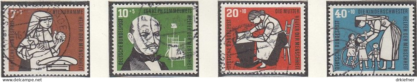 BRD  243-246, Gestempelt, Wohlfahrt: Kinderpflege, 1956 - Gebraucht