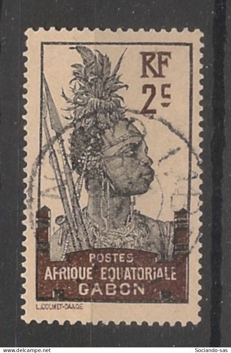 GABON - 1910-18 - N°YT. 50 - Guerrier 2c Brun - Oblitéré / Used - Oblitérés