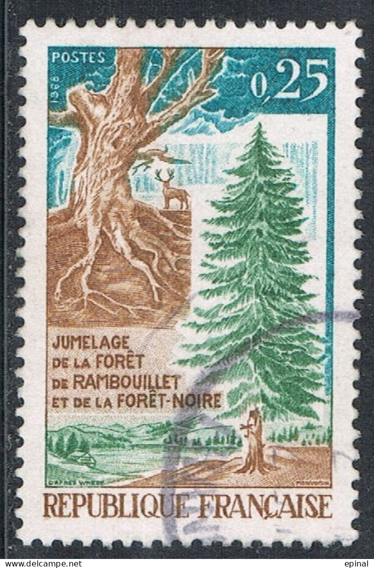 FRANCE : N° 1561 Oblitéré (Jumelage : Forêt De Rambouillet Et Forêt Noire) - PRIX FIXE - - Gebraucht