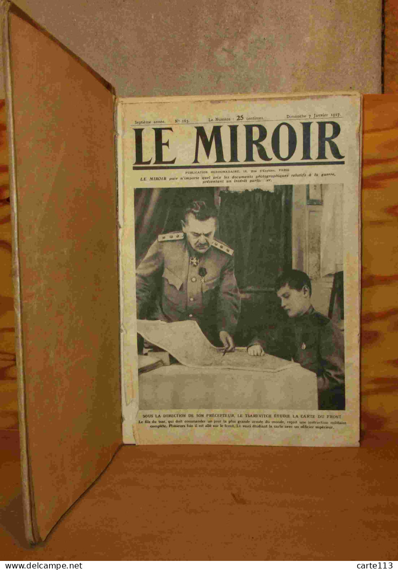 COLLECTIF  - LE MIROIR REVUE HEBDOMADAIRE - ANNEE 1917 - 1901-1940