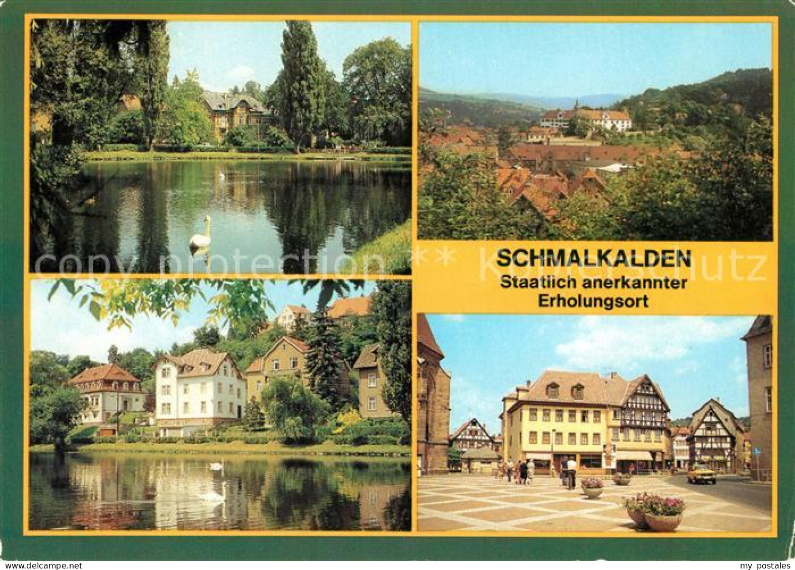 73103549 Schmalkalden Neuer Teich Schloss Wilhelmsburg Altmarkt Schmalkalden - Schmalkalden