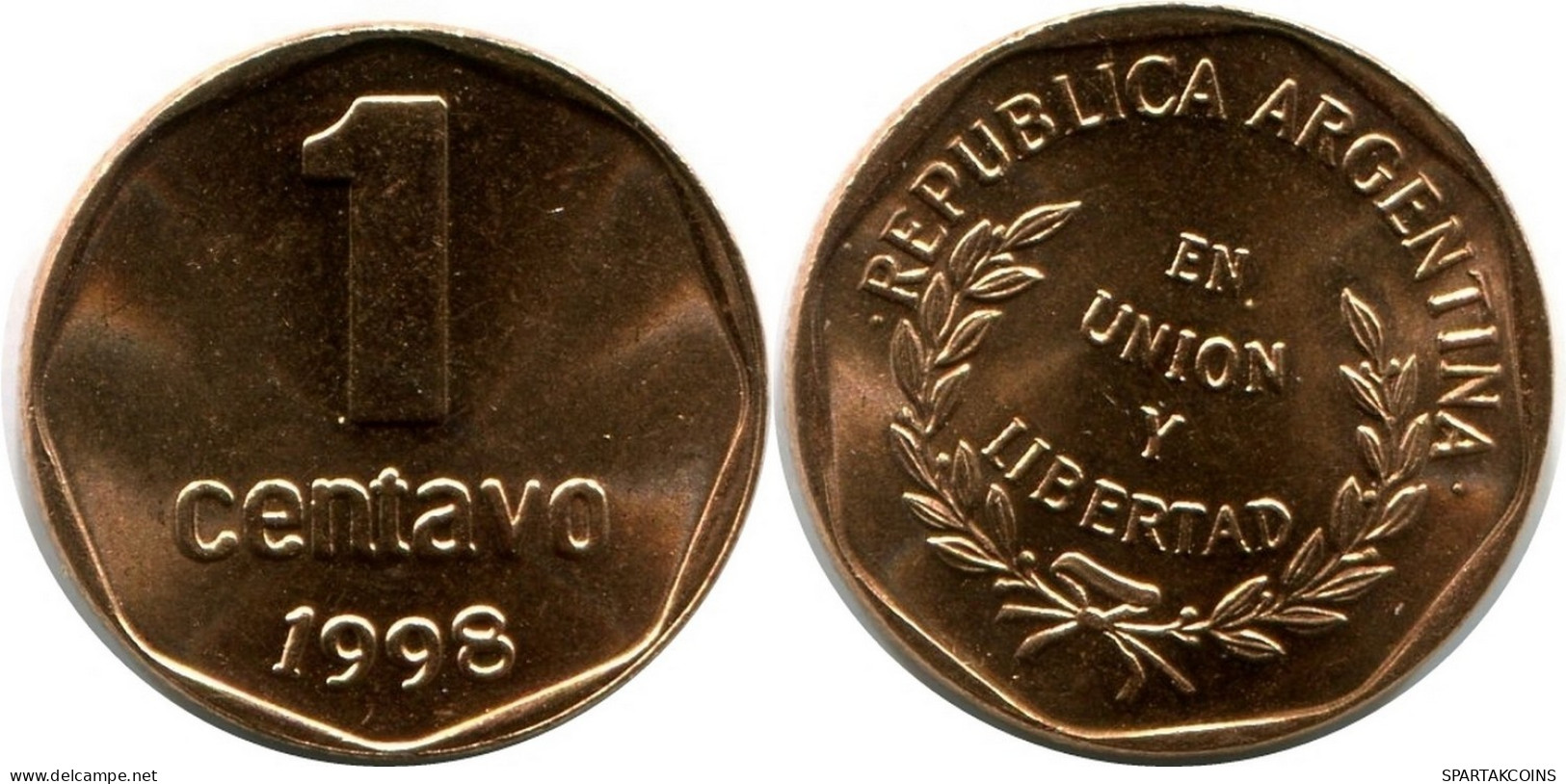 1 CENTAVO 1998 ARGENTINIEN ARGENTINA Münze UNC #M10132.D.A - Argentine