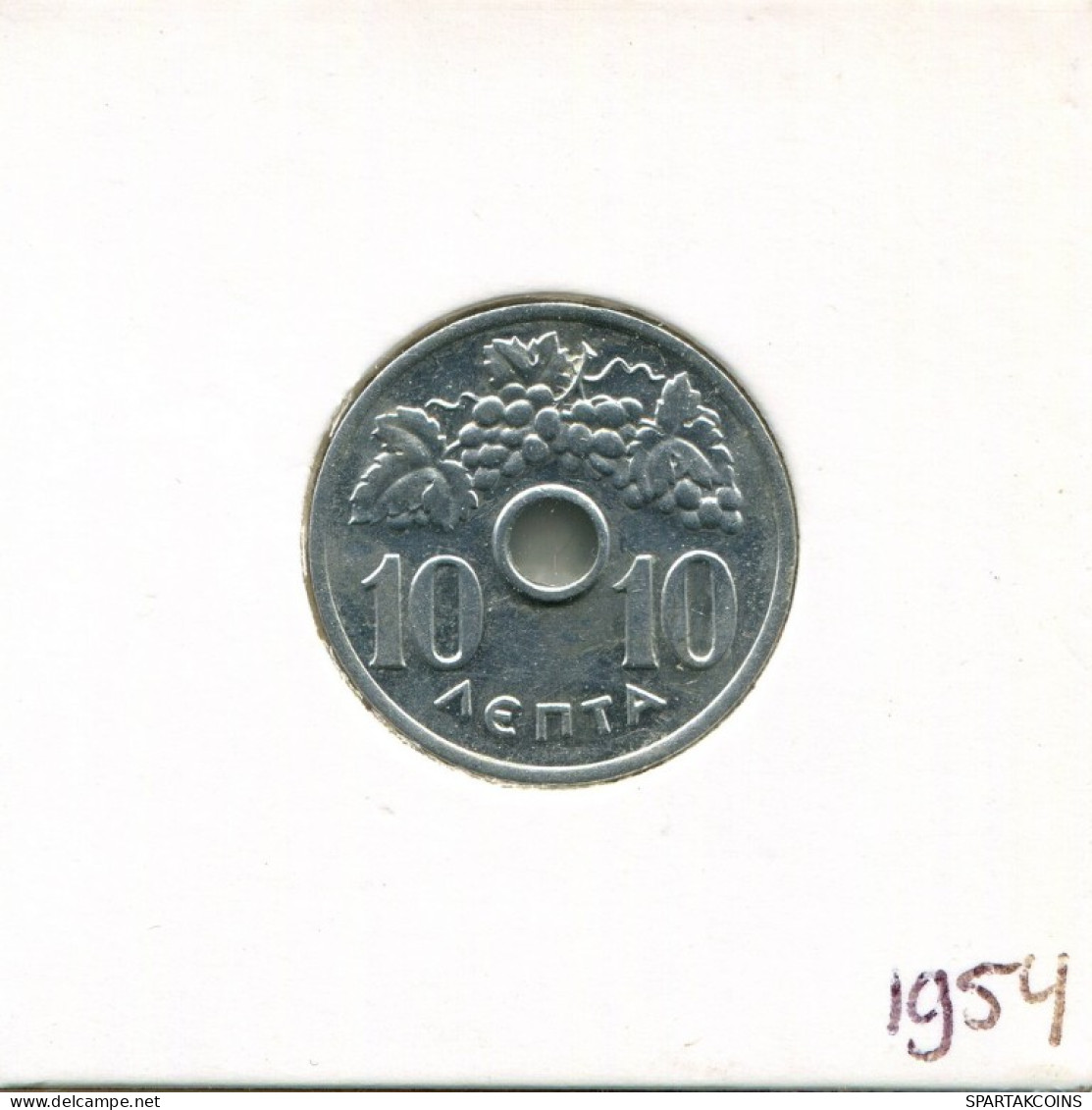 10 LEPTA 1954 GRECIA GREECE Moneda #AK409.E.A - Griekenland