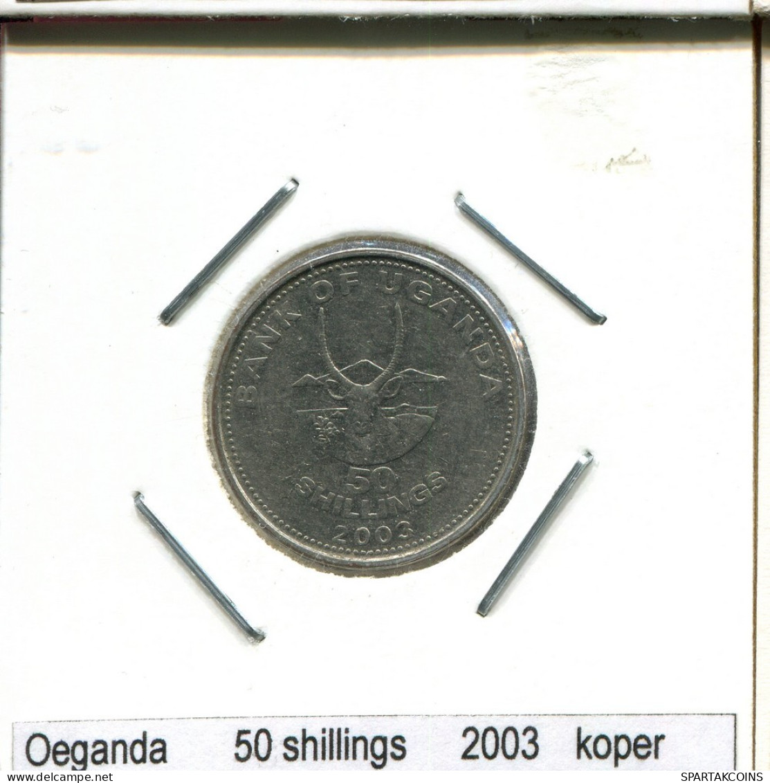 50 SHILLINGS 2003 UGANDA Moneda #AS342.E.A - Ouganda