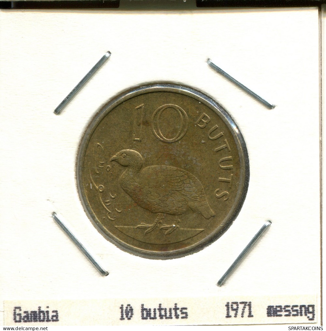10 BUTUTS 1971 GAMBIE GAMBIA Pièce #AS389.F.A - Gambie
