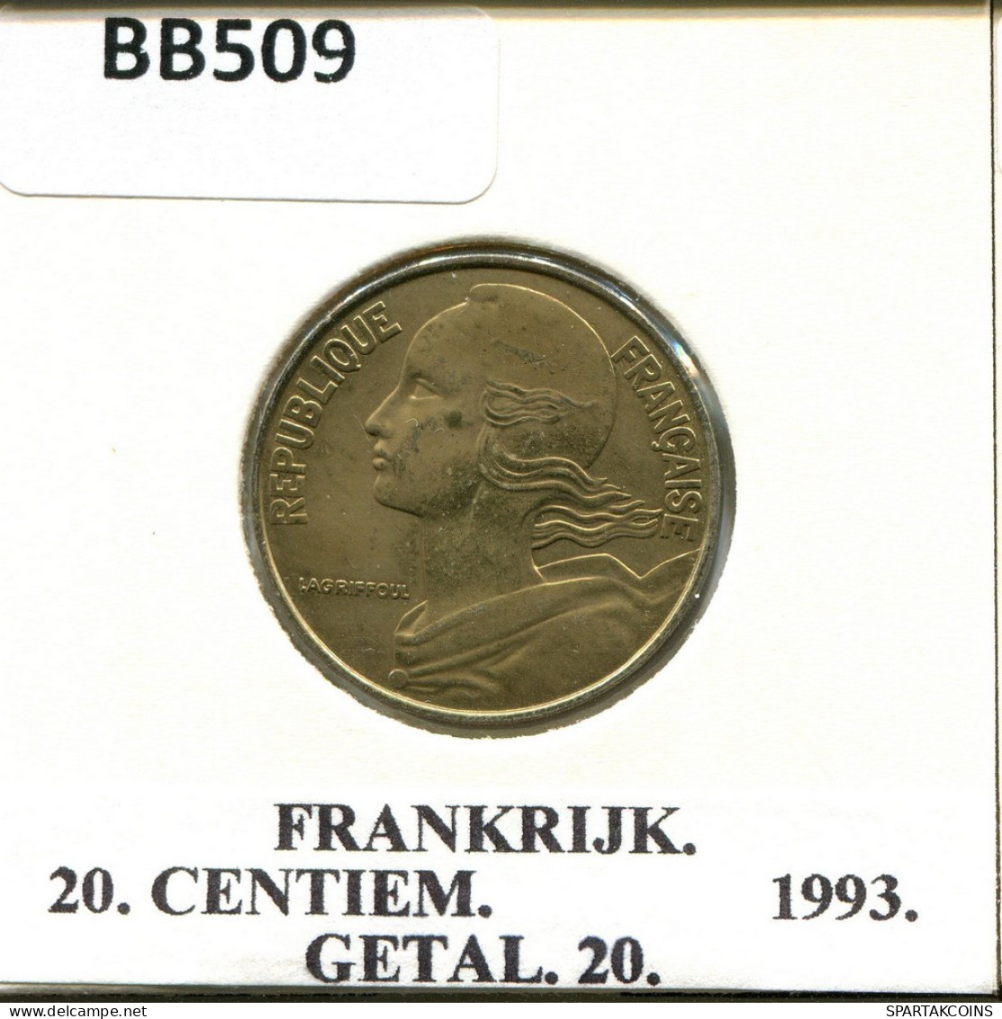 20 CENTIMES 1993 FRANKREICH FRANCE Französisch Münze #BB509.D.A - 20 Centimes