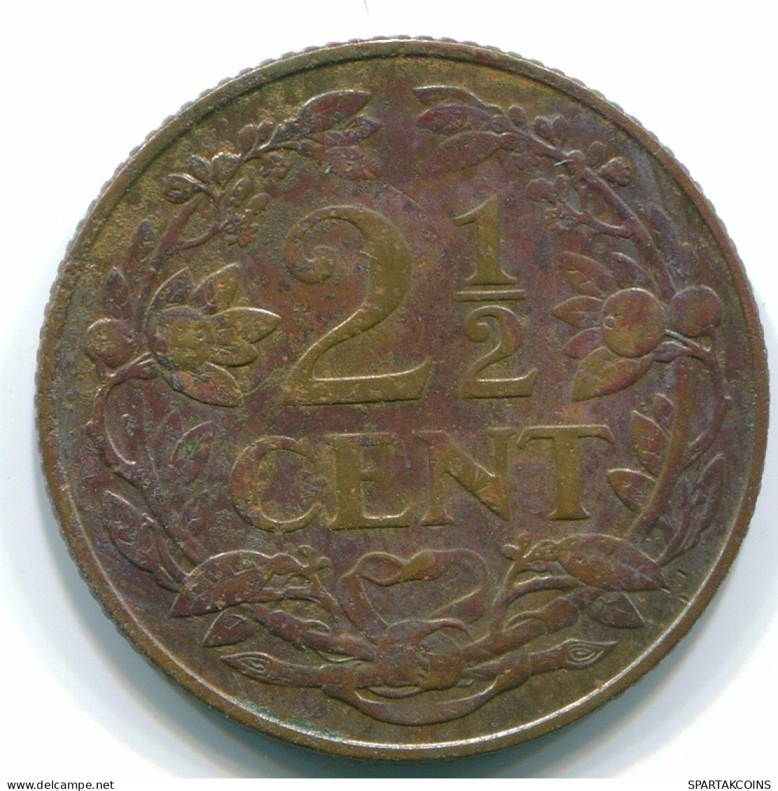 2 1/2 CENT 1956 CURACAO NEERLANDÉS NETHERLANDS Bronze Colonial Moneda #S10172.E.A - Curacao