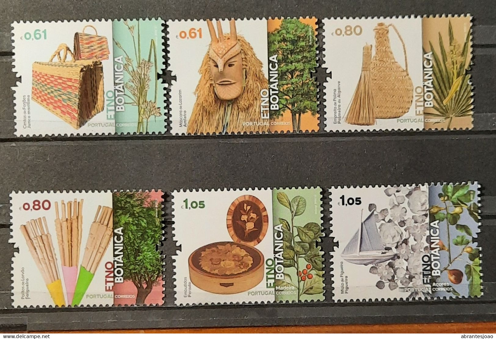 2023 - Portugal - MNH - Ethnobotany  - Interaction Between Humans And Plants - 6 Stamps + Block Of 2 Stamps - Ongebruikt