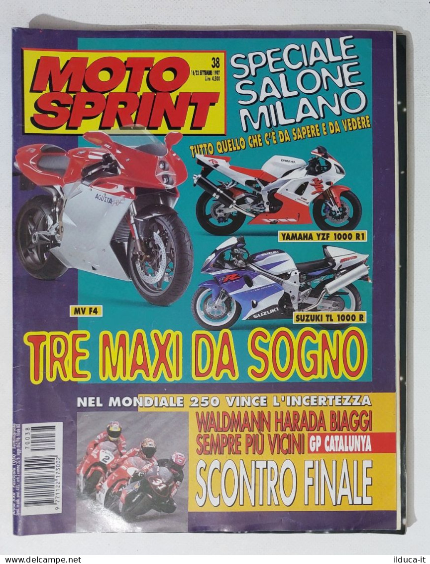 34896 Motosprint A. XXII N. 38 1997 - Speciale Salone Milano + Poster Bartolini - Motoren