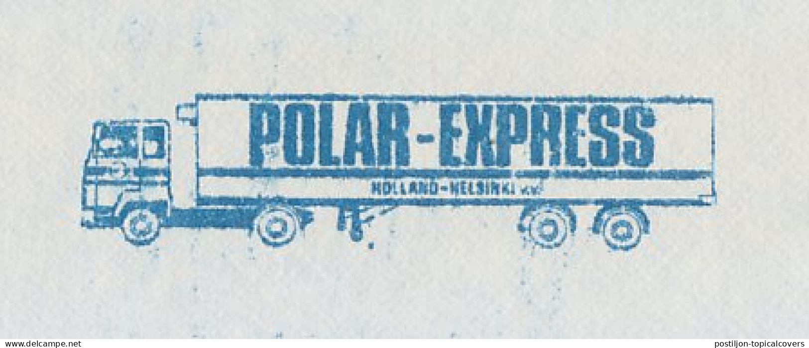 Meter Cover Netherlands 1983 - Krag 195 - Blue Truck - Polar Express - Hillegom - Vrachtwagens