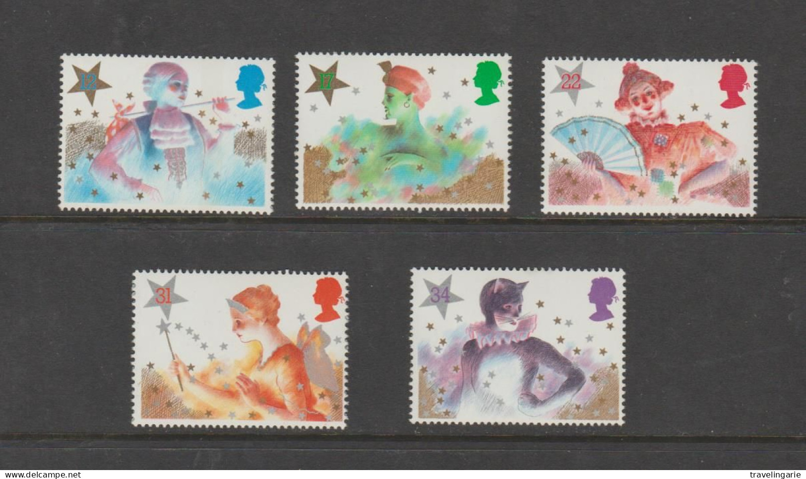 Great Britain 1985 Christmas, Pantomime Characters MNH ** - Nuevos