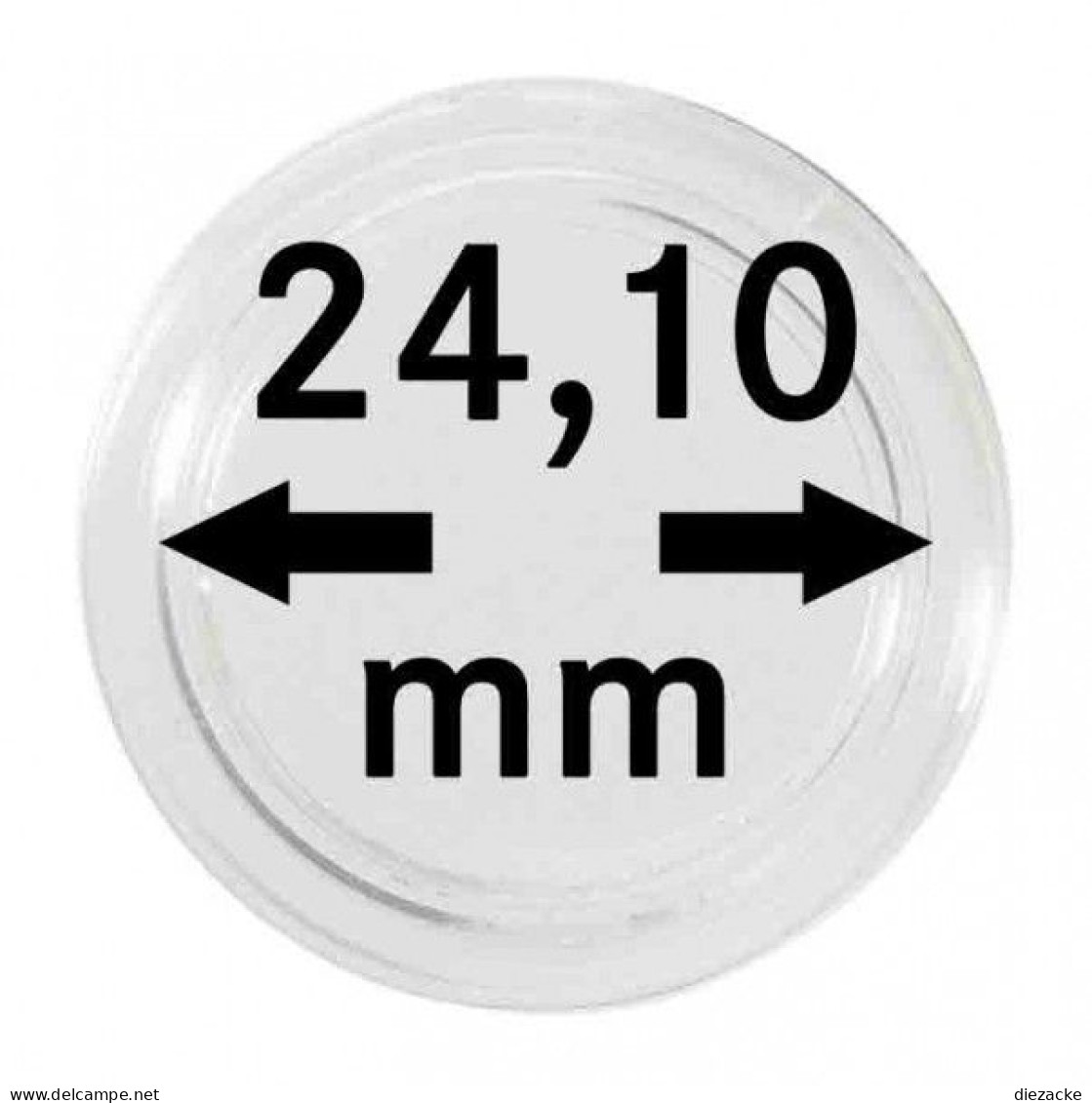 Lindner Münzkapsel Innen-Ø 24,1 Mm, Innenhöhe 4,5 Mm, 10er Pack S22702410P Neu - Zubehör