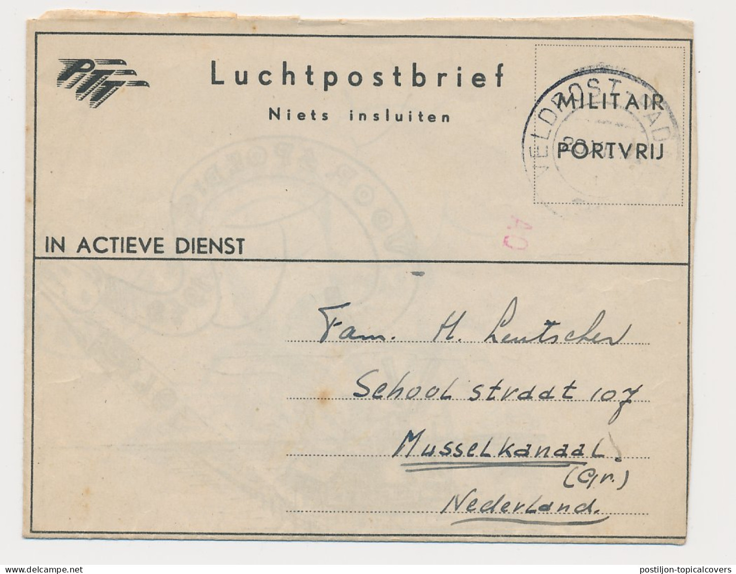 OAS Illustrated Military Airmail Letter Netherlands Indies 1948  - Netherlands Indies