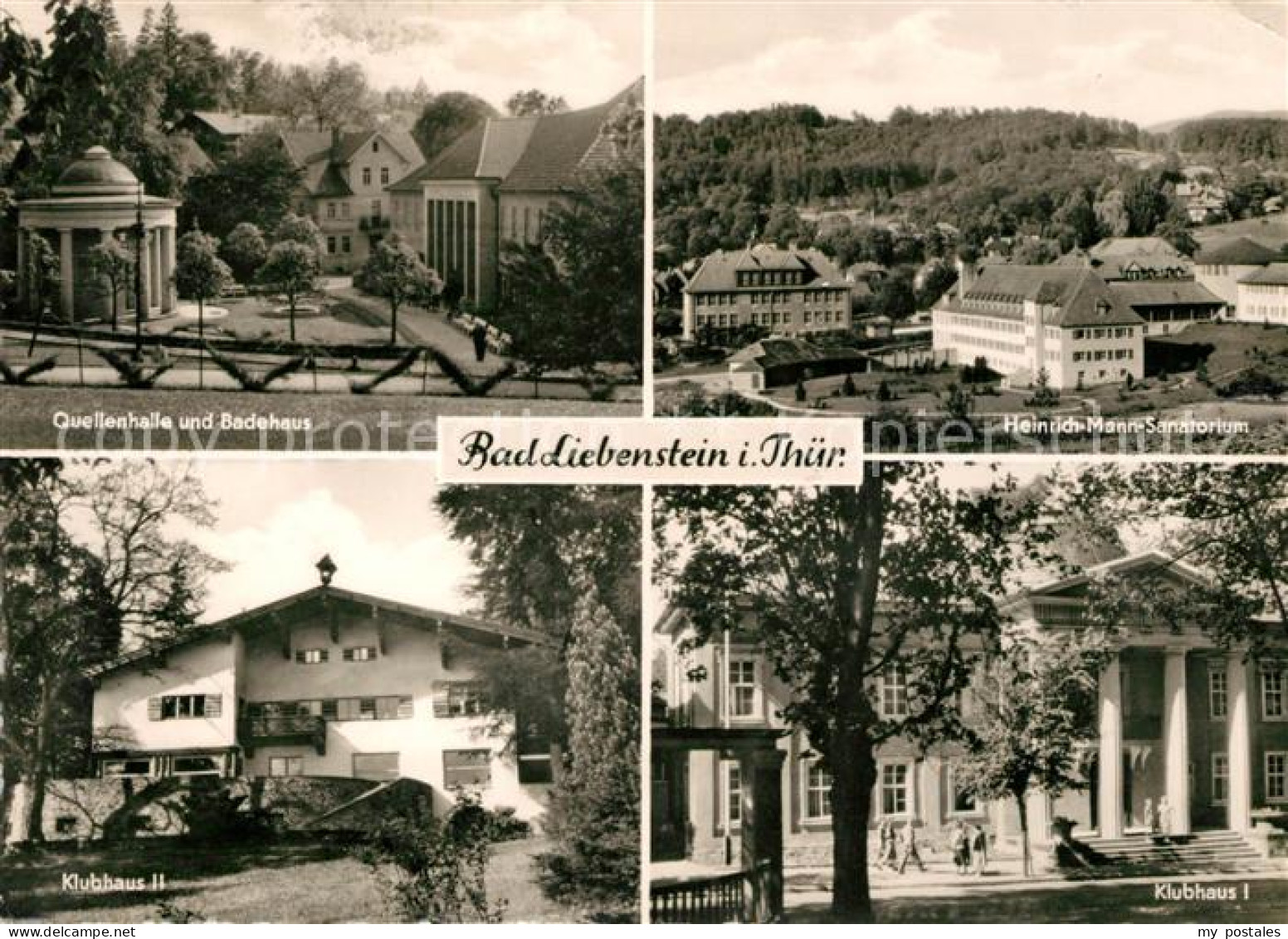 73099341 Bad Liebenstein Quellenhalle Badehaus Heinrich Mann Sanatorium Klubhaus - Bad Liebenstein