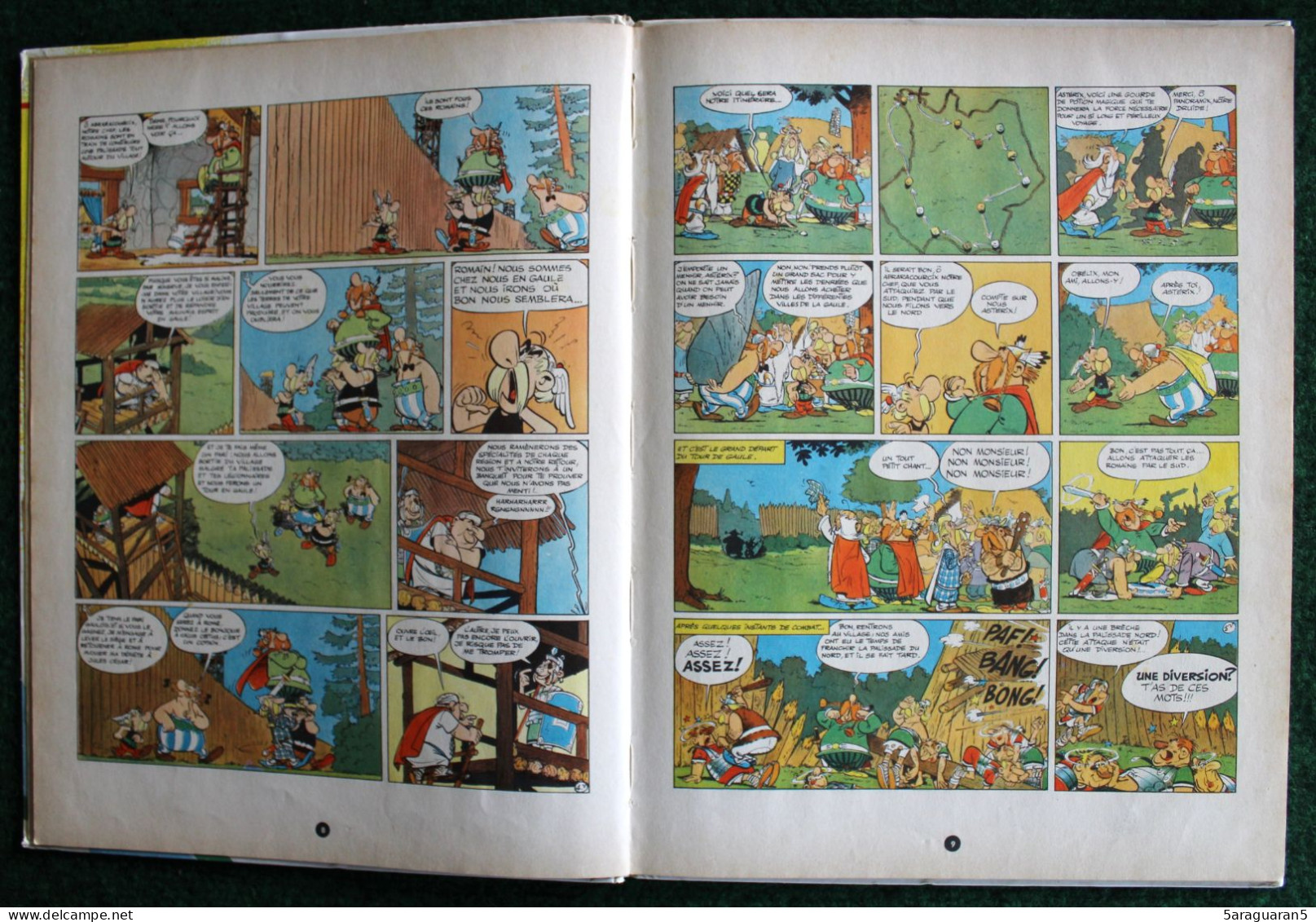 BD ASTERIX - 5 - Le tour de Gaule d'Astérix - EO 1965 collection Pilote