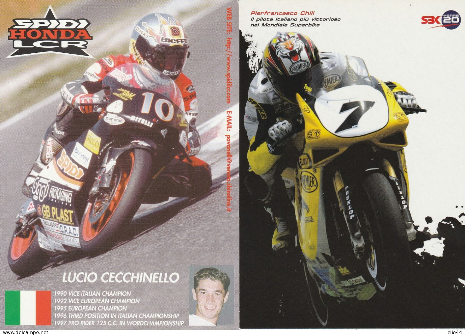 Tematica  Motociclismo - Pierfrancesco Chili - Lucio Cecchinello - - Sport Moto