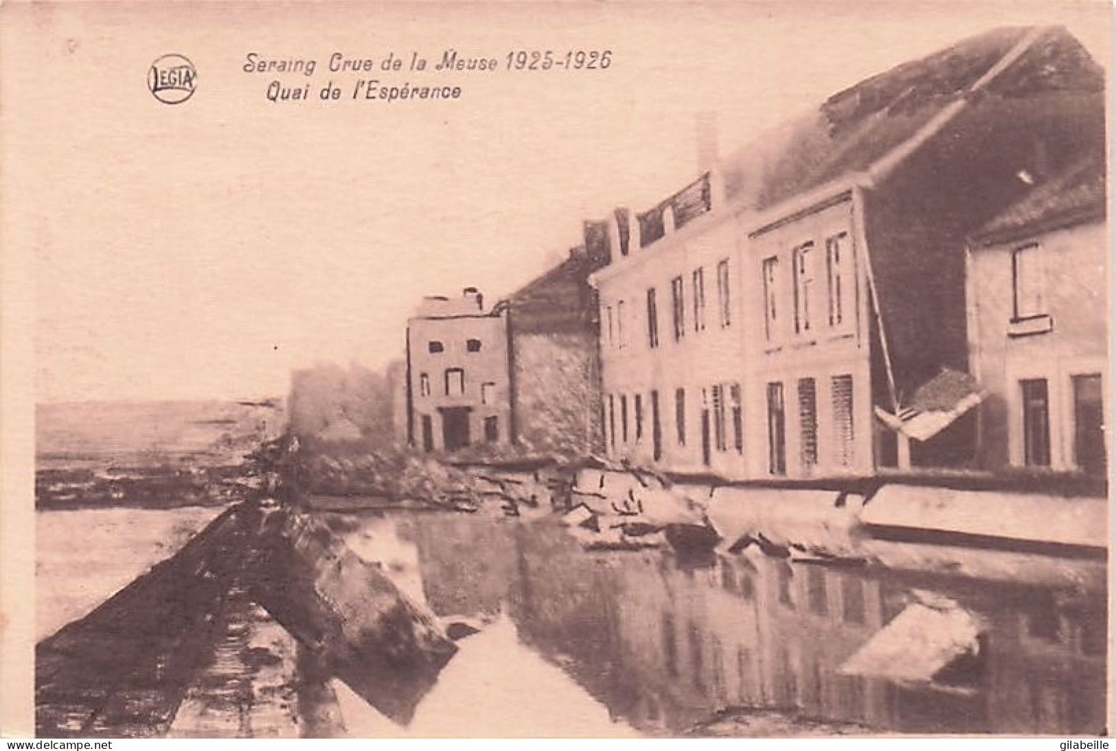 SERAING - Crue De La Meuse  1925-1926 - Quai De L'Esperance - Seraing