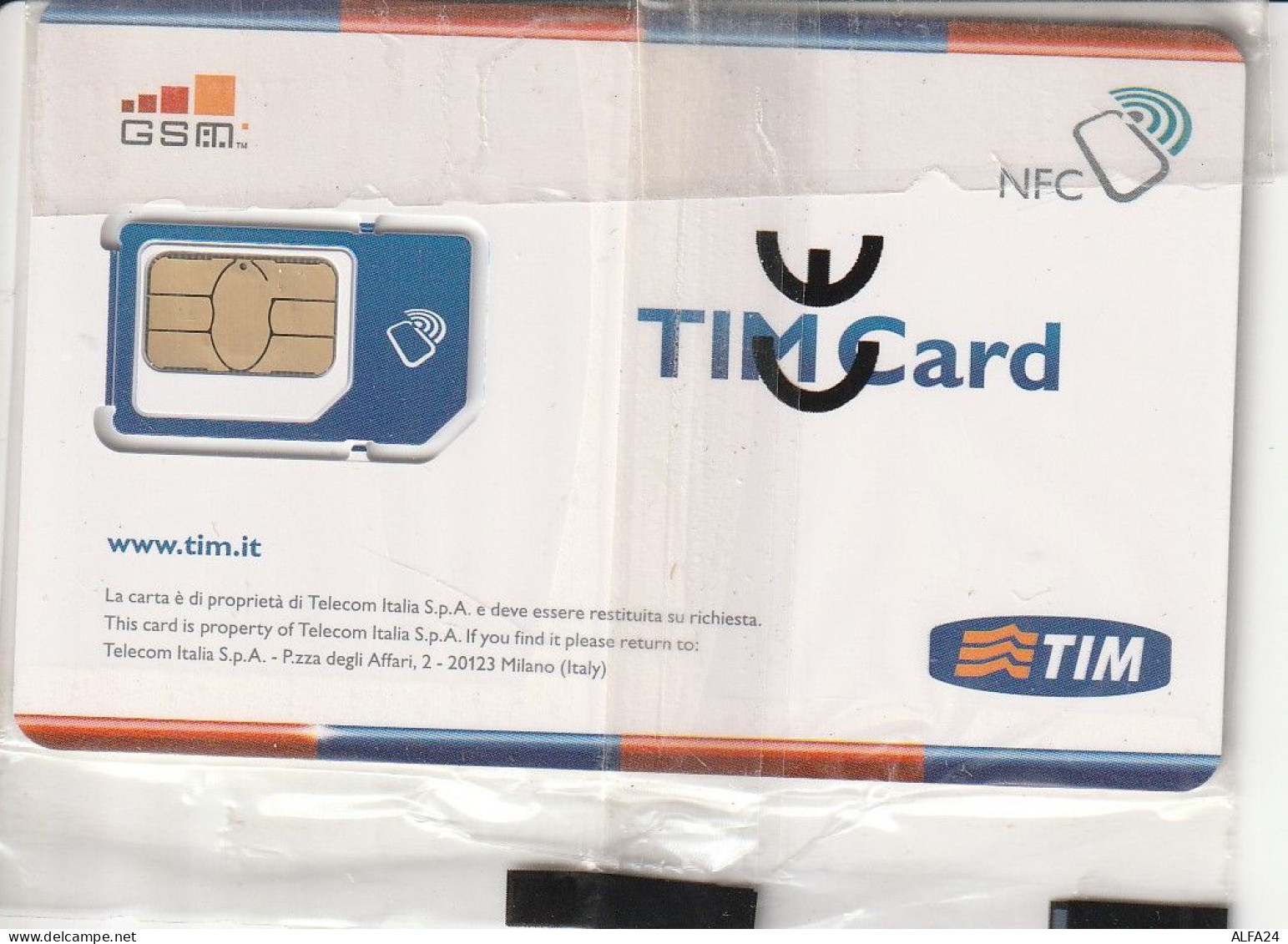 GSM SIM TIM   (CZ2146 - [2] Handy-, Prepaid- Und Aufladkarten