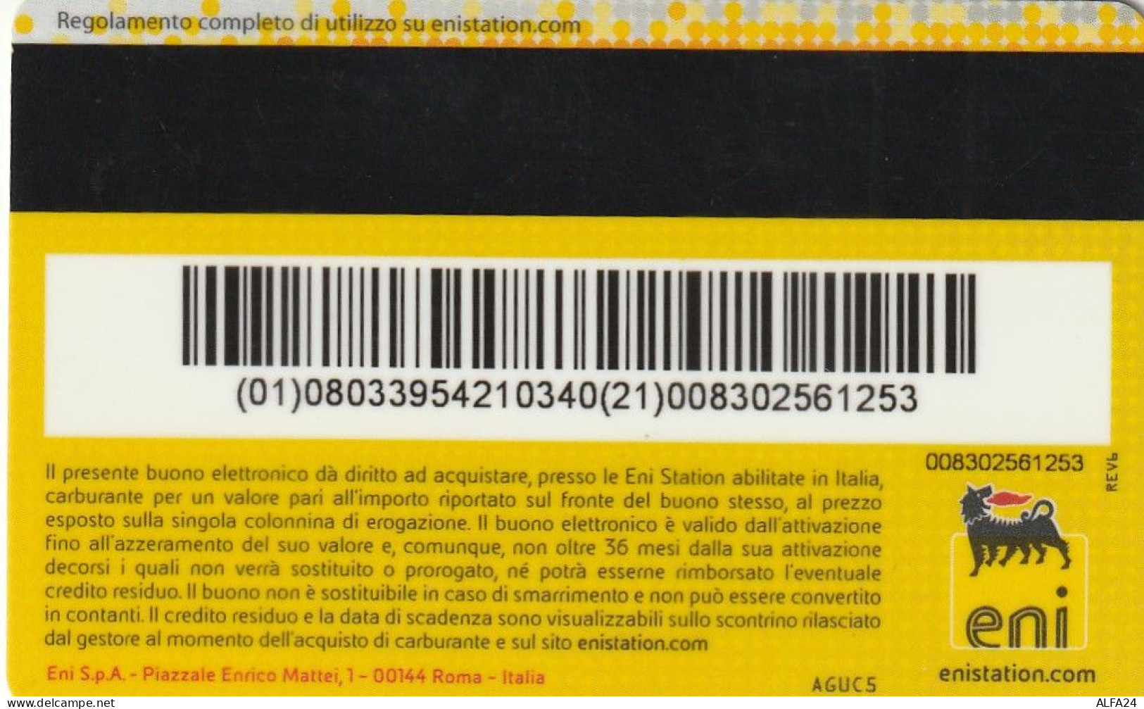 BUONO CARBURANTE E 25 -NON ATTIVO  (CZ2065 - Tarjetas De Regalo