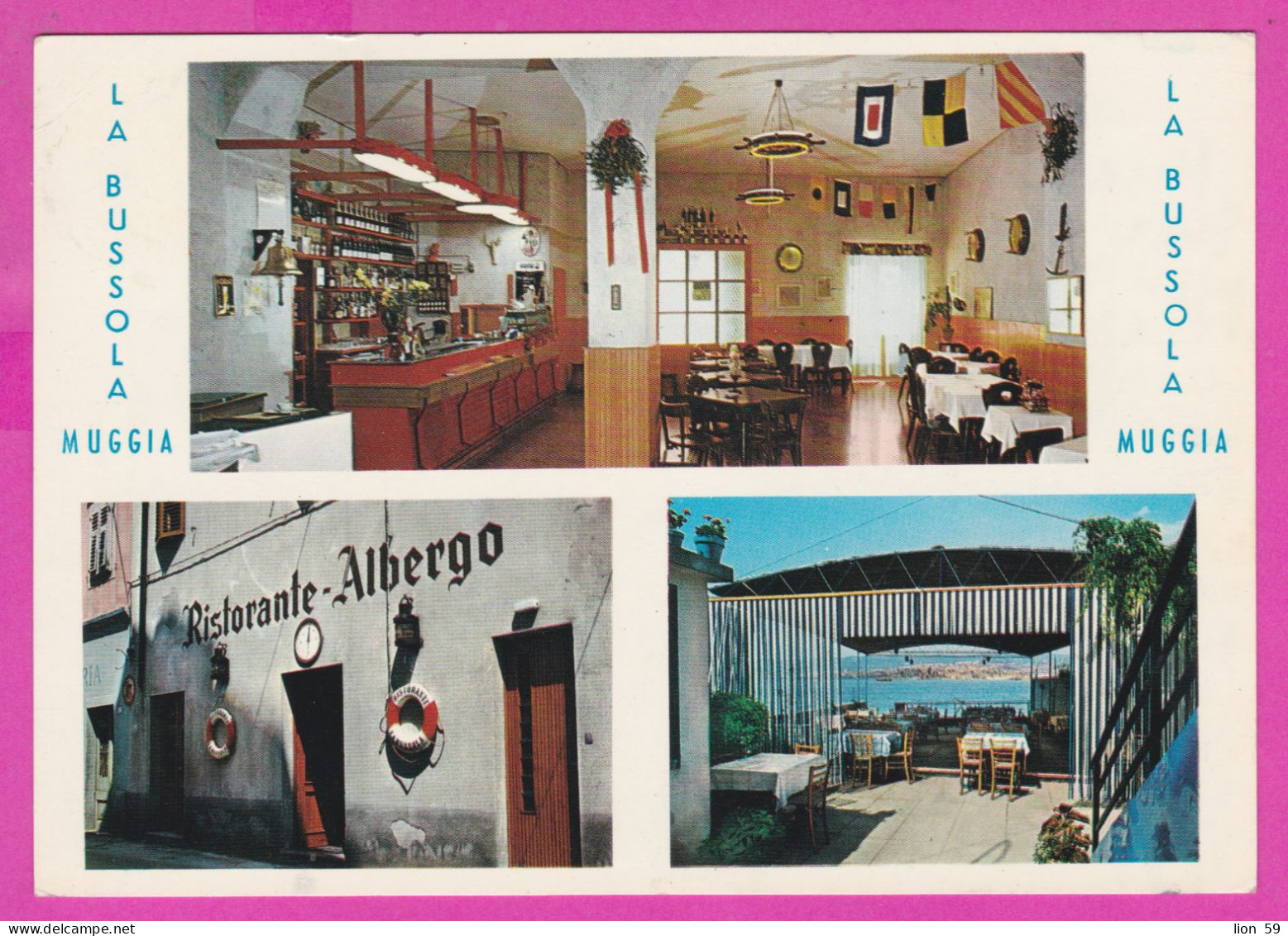 293977 / Italy - Restorante Albergo " La Bussola" Via Manzoni MUGGIA PC 1972 Trieste USED 55 L Coin Of Syracuse Flamme - 1961-70: Poststempel