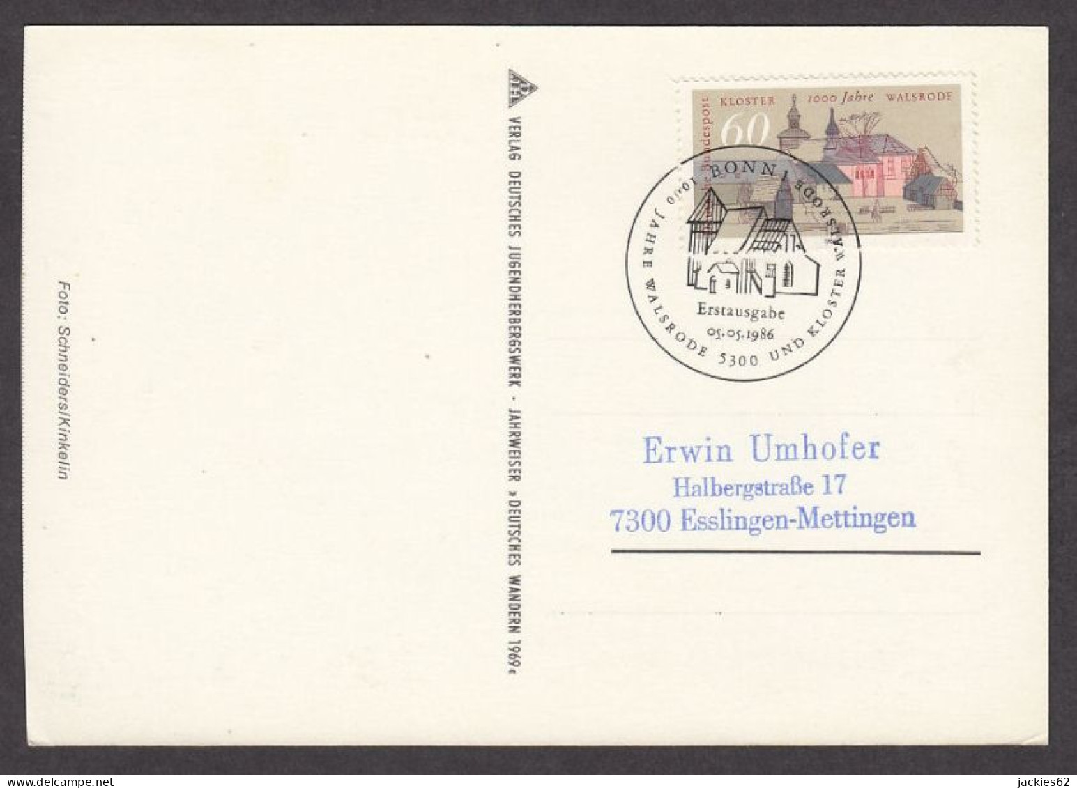 130846/ Kloster Walsrode, Erstausgabe Bonn 1, 05-05-1986 - Other & Unclassified