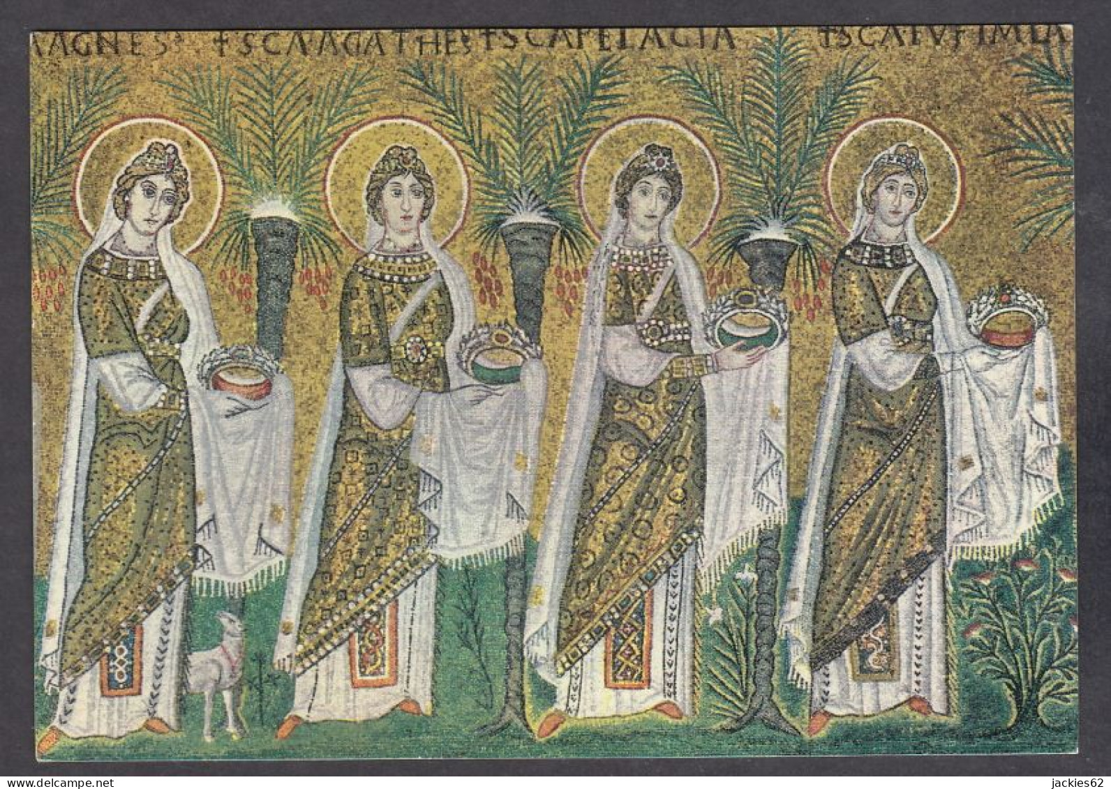 125047/ RAVENNA, Basilica Di Sant'Apollinare Nuovo, Mosaici, Particolare Del Corteo Delle Vergini - Ravenna