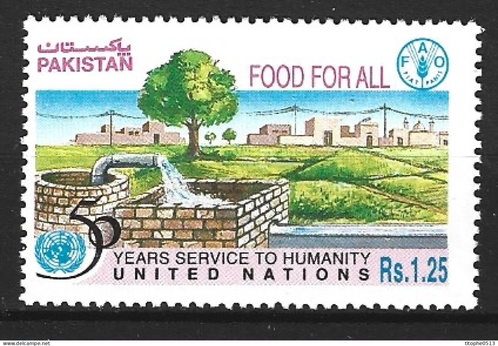 PAKISTAN. N°920 De 1995. FAO. - Levensmiddelen