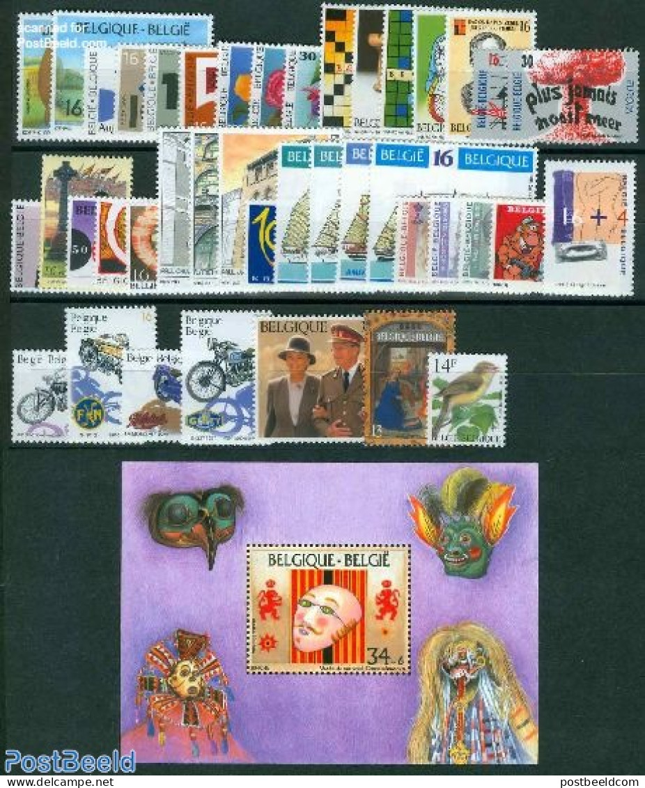 Belgium 1995 Yearset 1995, Complete, 41v + 1 S/s, Mint NH, Various - Yearsets (by Country) - Nuovi