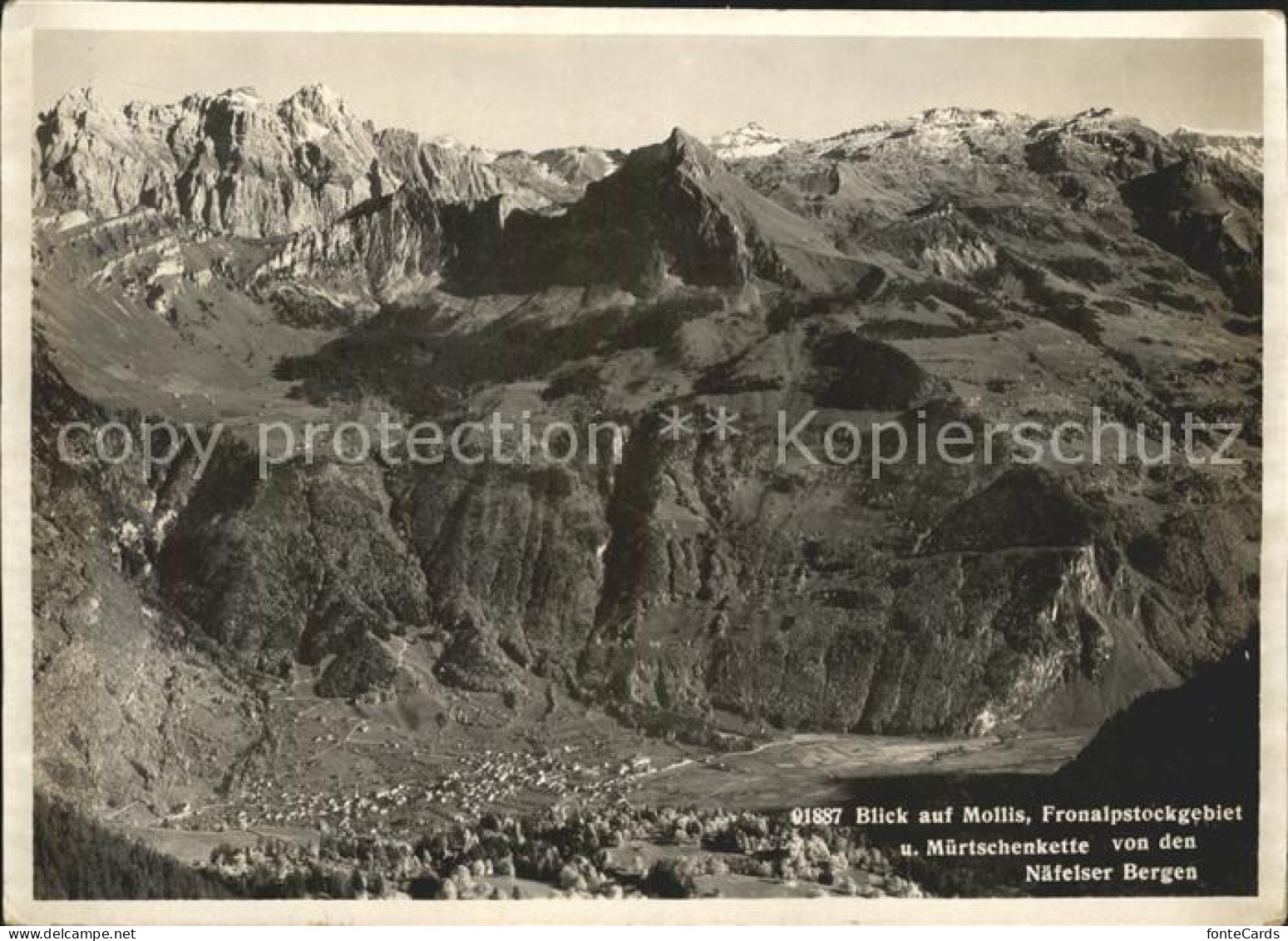 11631609 Mollis Panorama Fronalpstockgebiet Muertschenkette Blick Von Naefelser  - Sonstige & Ohne Zuordnung