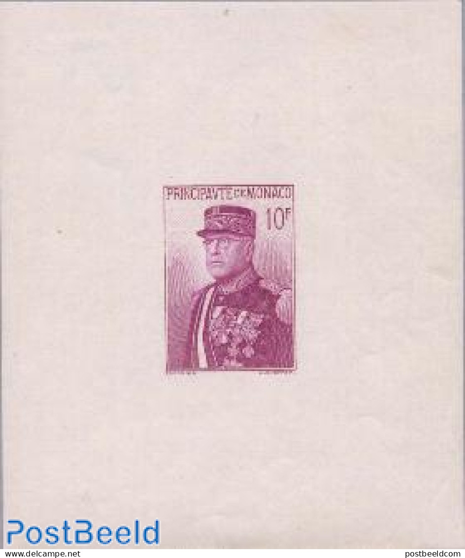 Monaco 1938 National Day S/s, Mint NH, History - Kings & Queens (Royalty) - Neufs