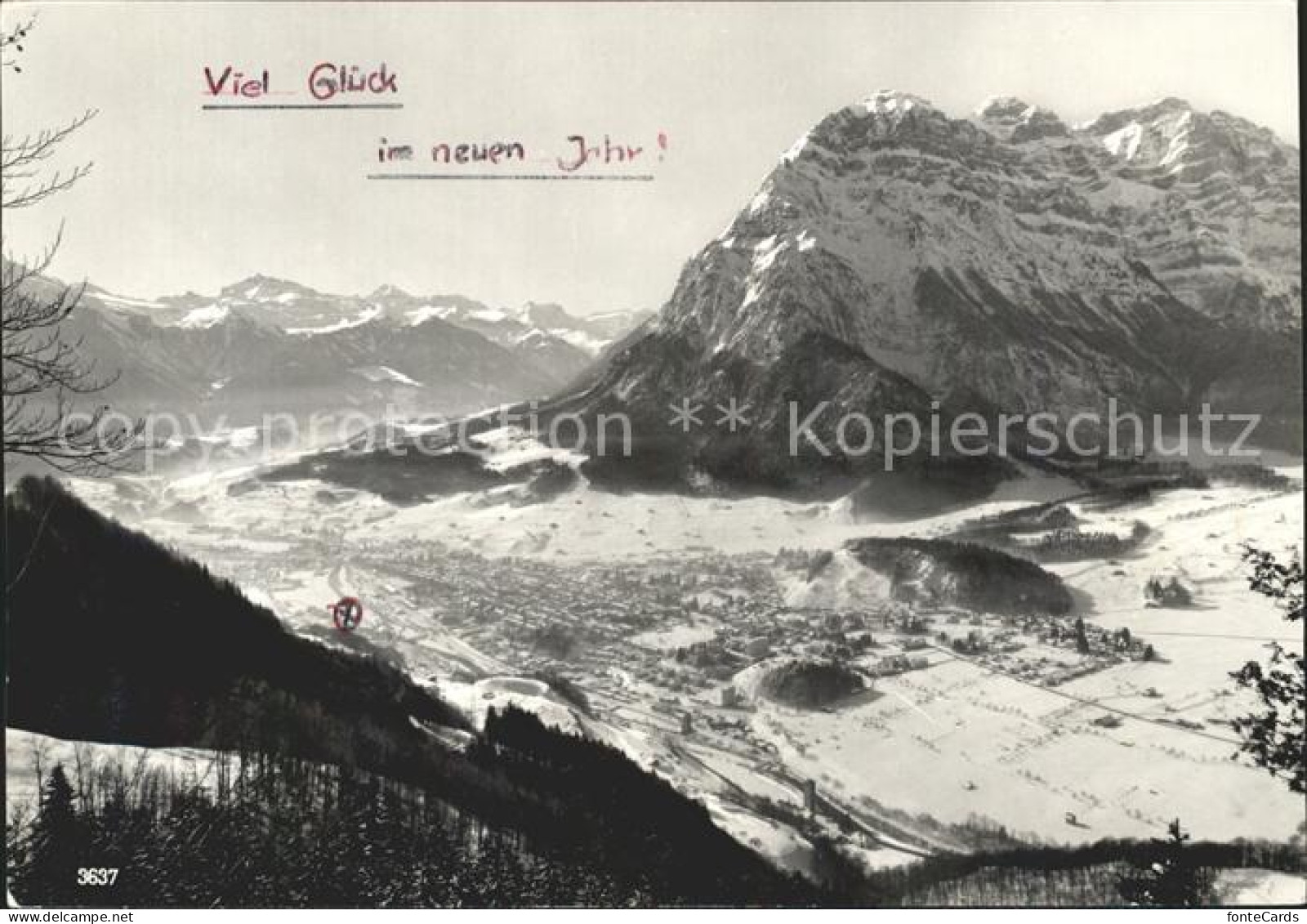11631541 Glarus GL Panorama Mit Glaernischkette Glarus - Sonstige & Ohne Zuordnung