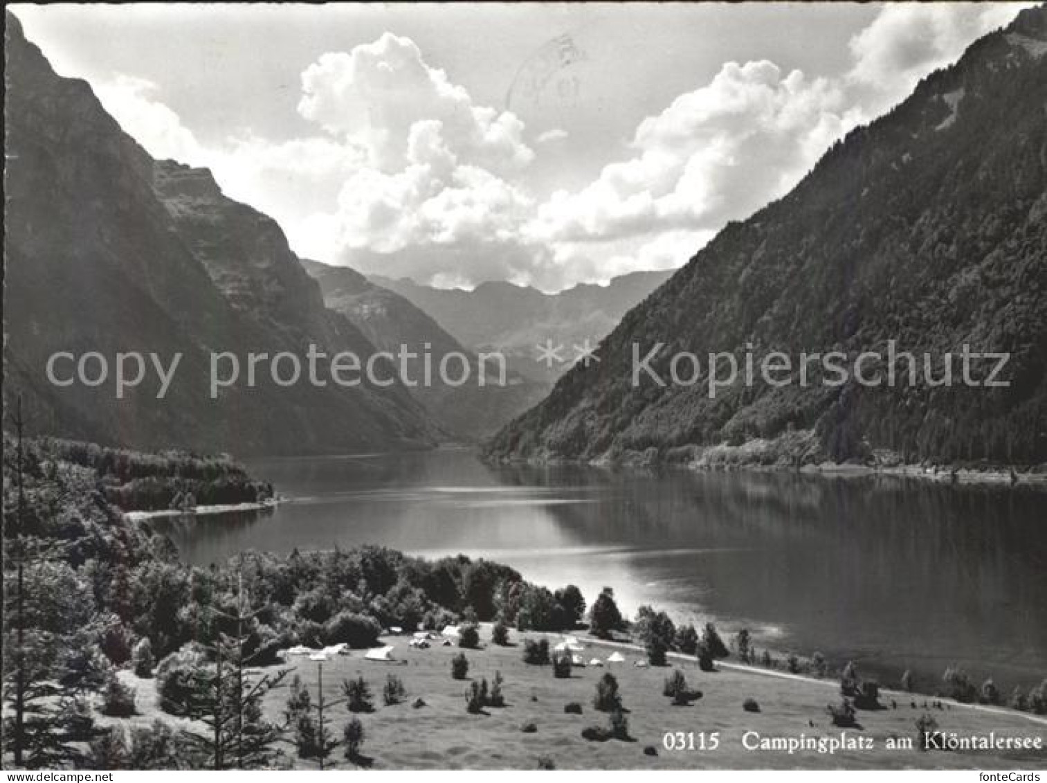 11631494 Glarus GL Campingplatz Am Kloentalersee Alpenpanorama Glarus - Autres & Non Classés