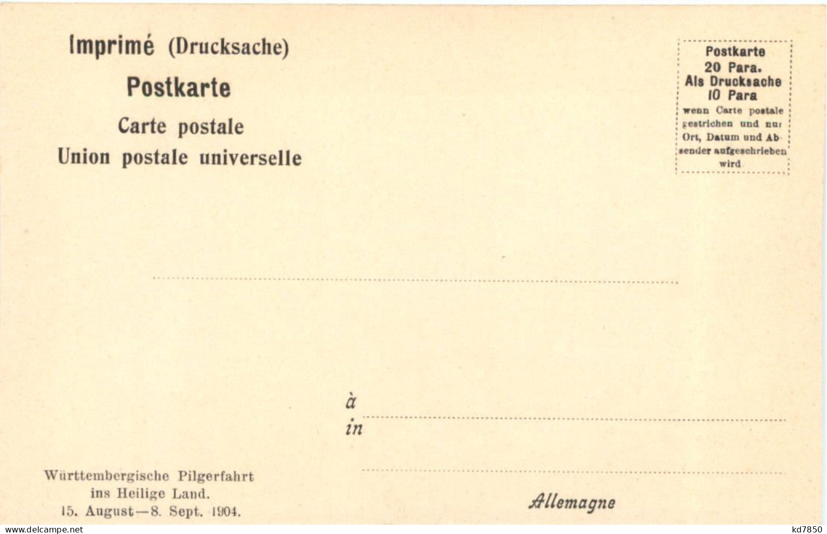 Jerusalem - Das Gihontal - Württ. Pilgerfahrt 1904 - Palestina