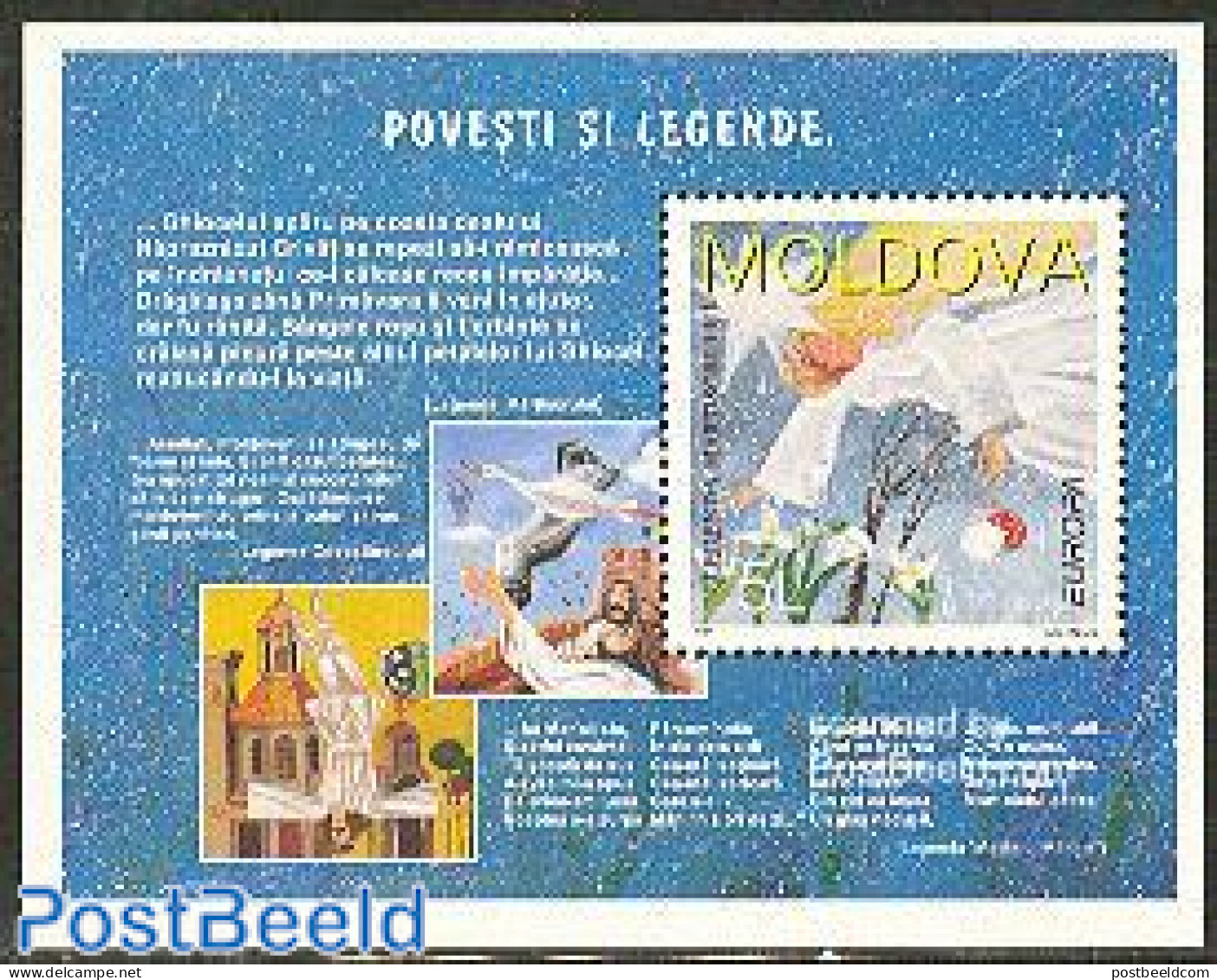 Moldova 1997 Europa, Legends S/s, Mint NH, History - Europa (cept) - Art - Fairytales - Fairy Tales, Popular Stories & Legends