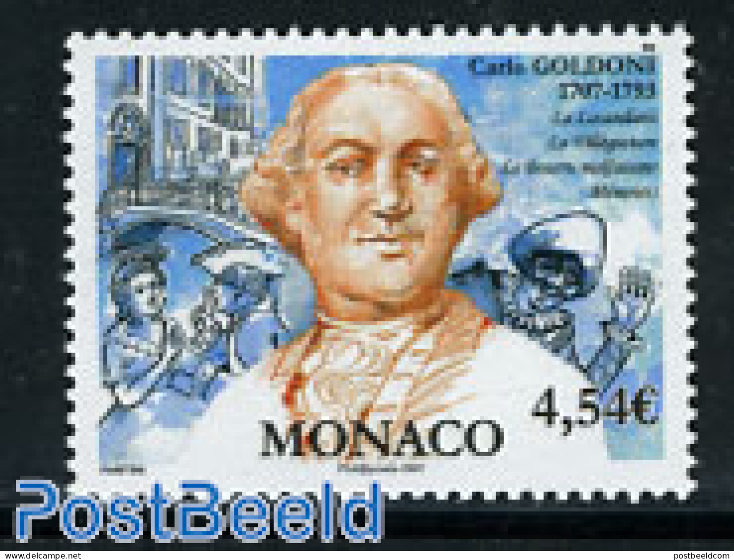 Monaco 2007 Carlo Goldoni 1v, Mint NH, Art - Authors - Bridges And Tunnels - Unused Stamps