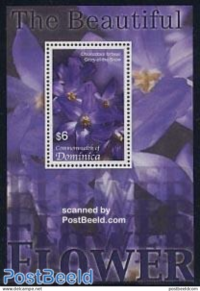 Dominica 2005 Flowers S/s, Glory Of The Snow, Mint NH, Nature - Flowers & Plants - Dominicaine (République)