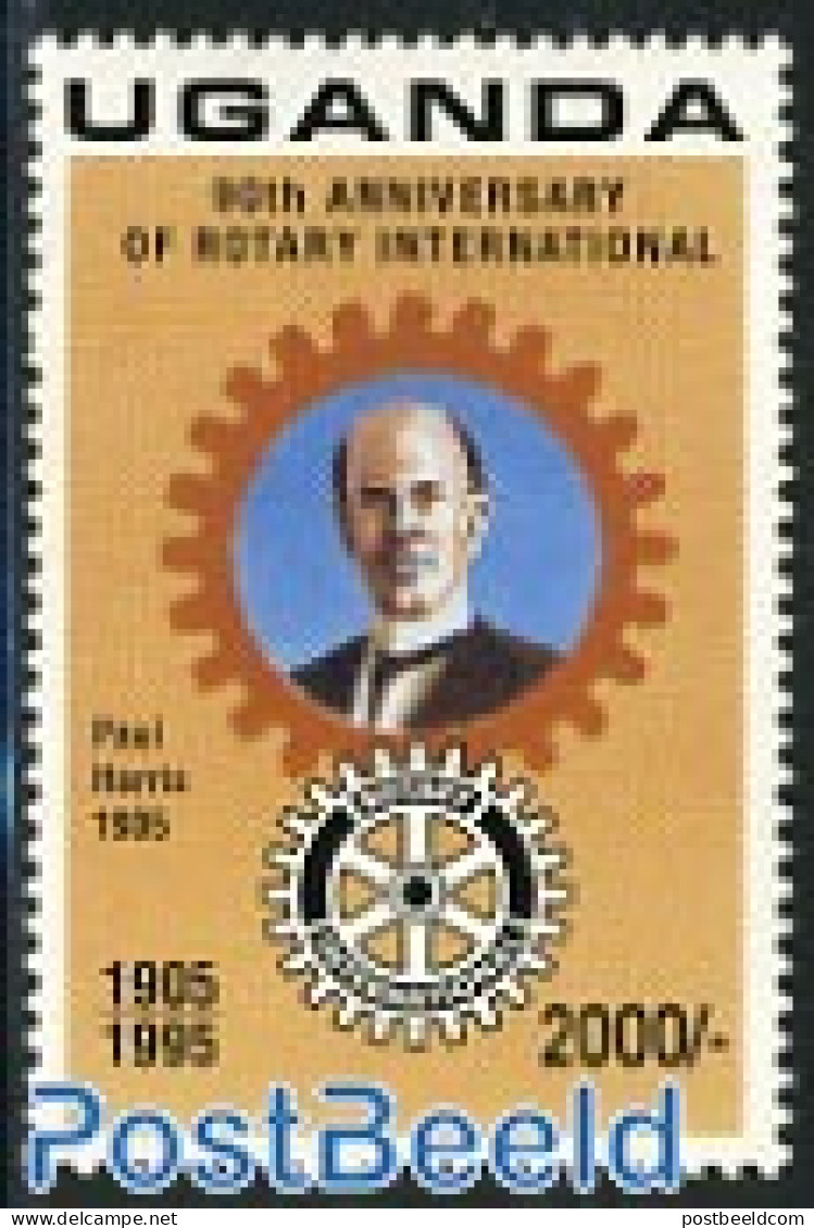 Uganda 1995 Rotary Int. 1v, Mint NH, Various - Rotary - Rotary Club