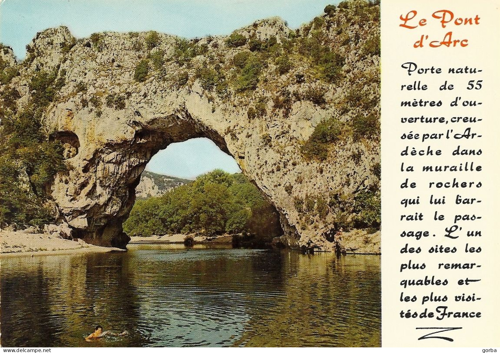 *CPM - 07 - LE PONT D'ARC - Gorges De L'Ardèche - Vallon Pont D'Arc