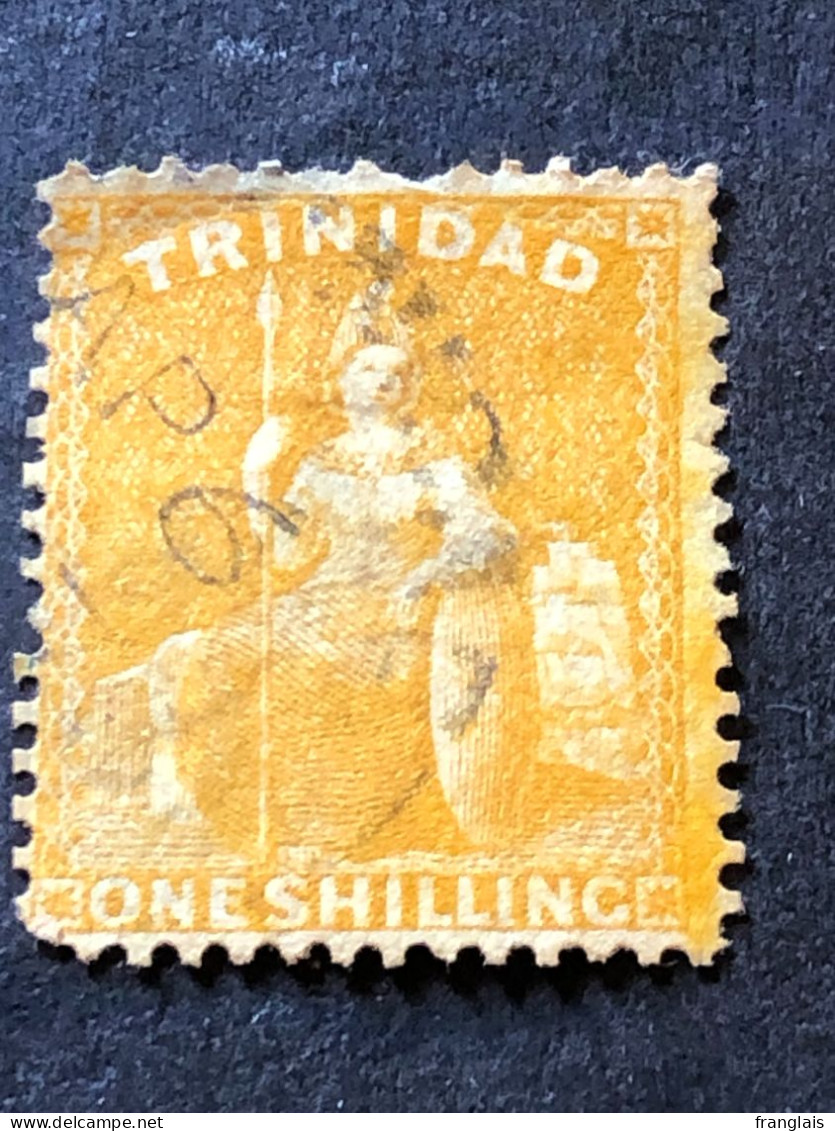 TRINIDAD SG 78  1s Chrome Yellow  FU - Trinidad & Tobago (...-1961)