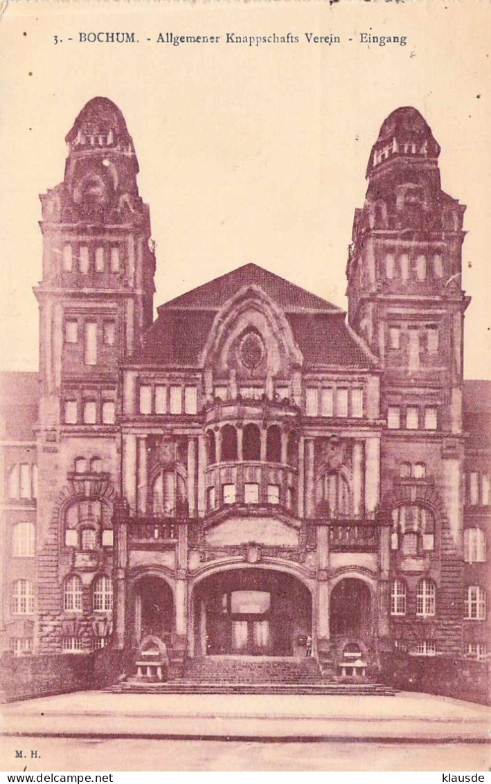 Bochum - Allgemeiner Knappschaftsverein,Eingang Gel.1924 - Bochum