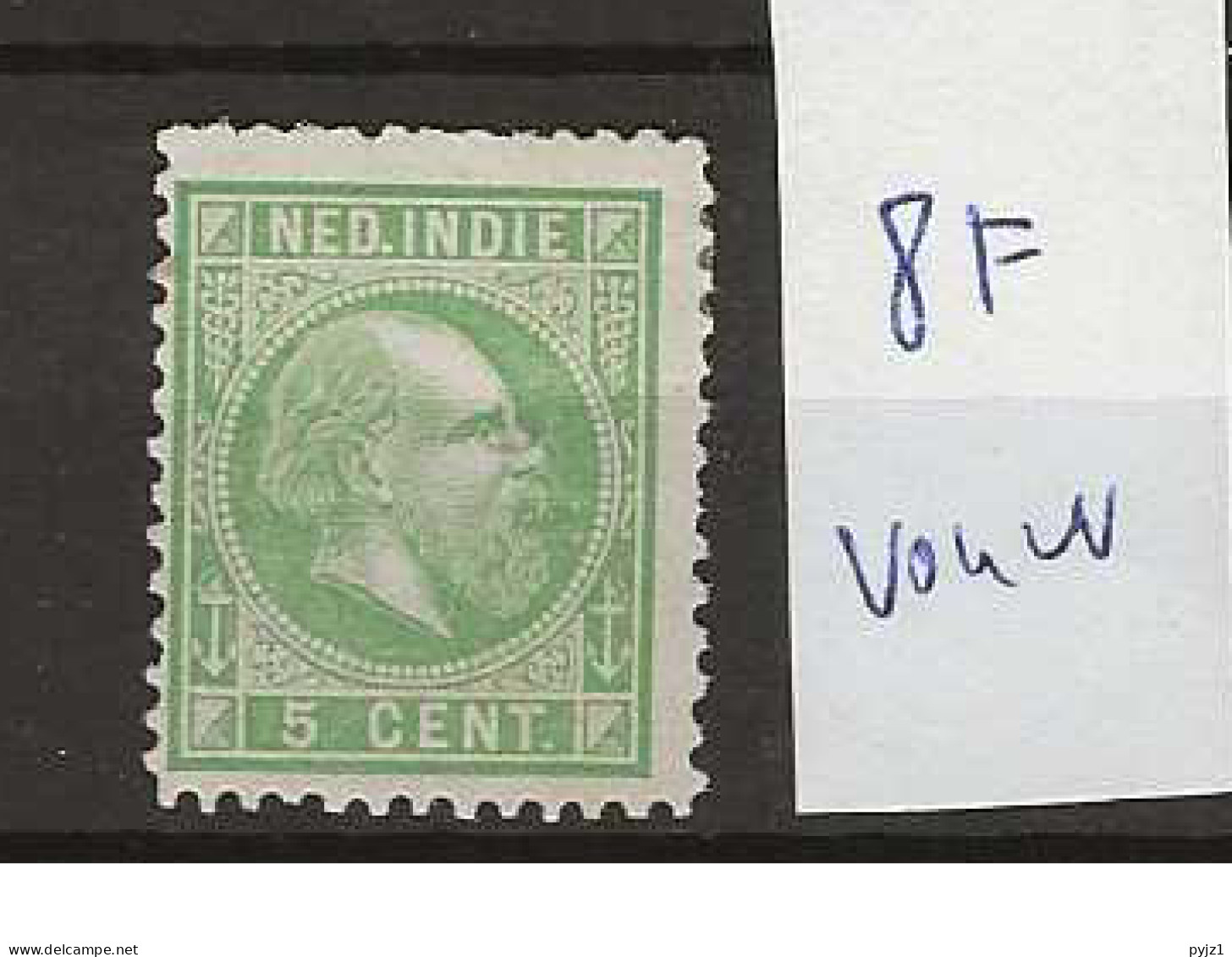 1870 MH Nederlands Indië NVPH  8F Perf  12 1/2 : 12 - Niederländisch-Indien