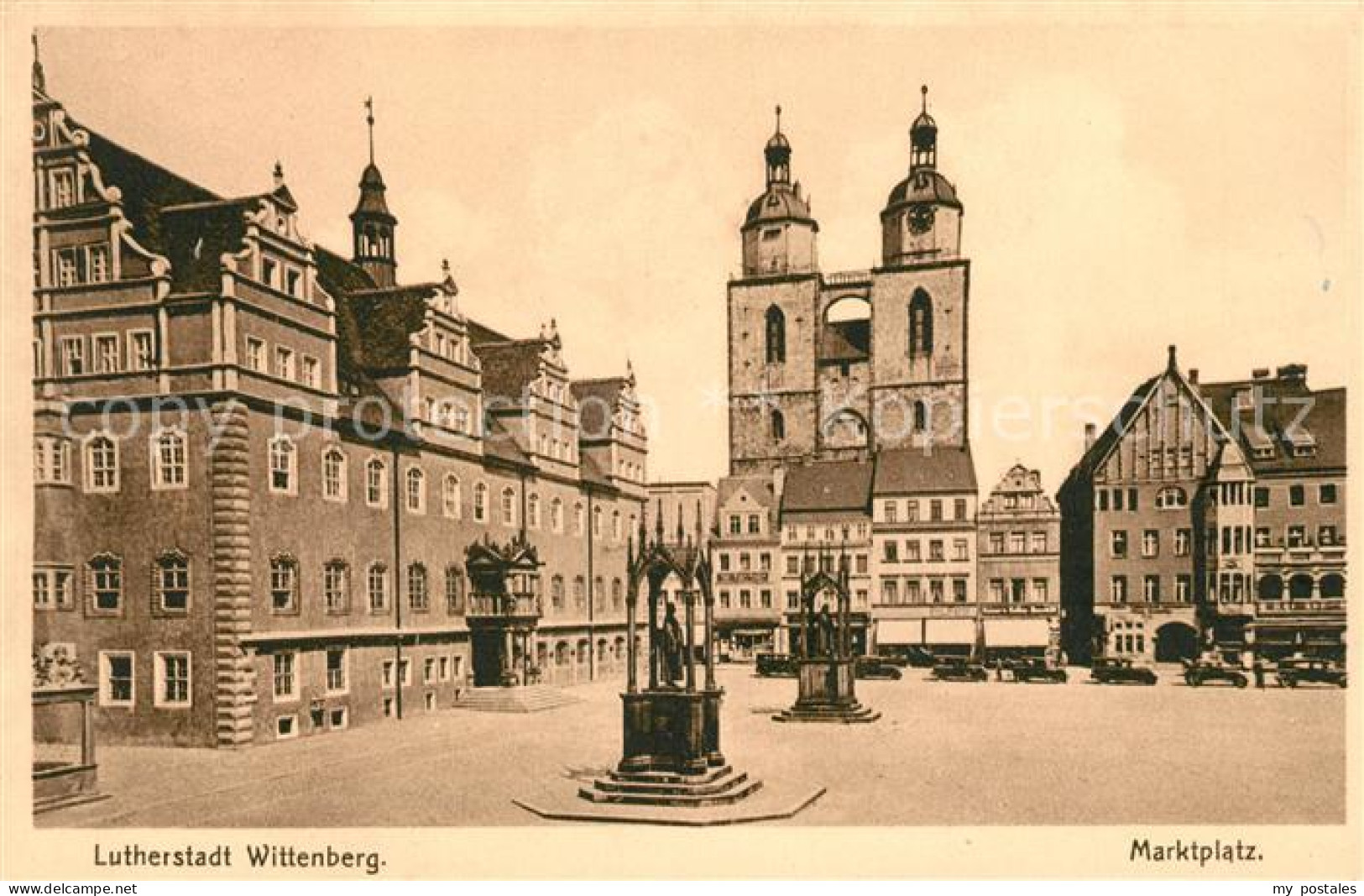 73096209 Wittenberg Lutherstadt Marktplatz Wittenberg Lutherstadt - Wittenberg