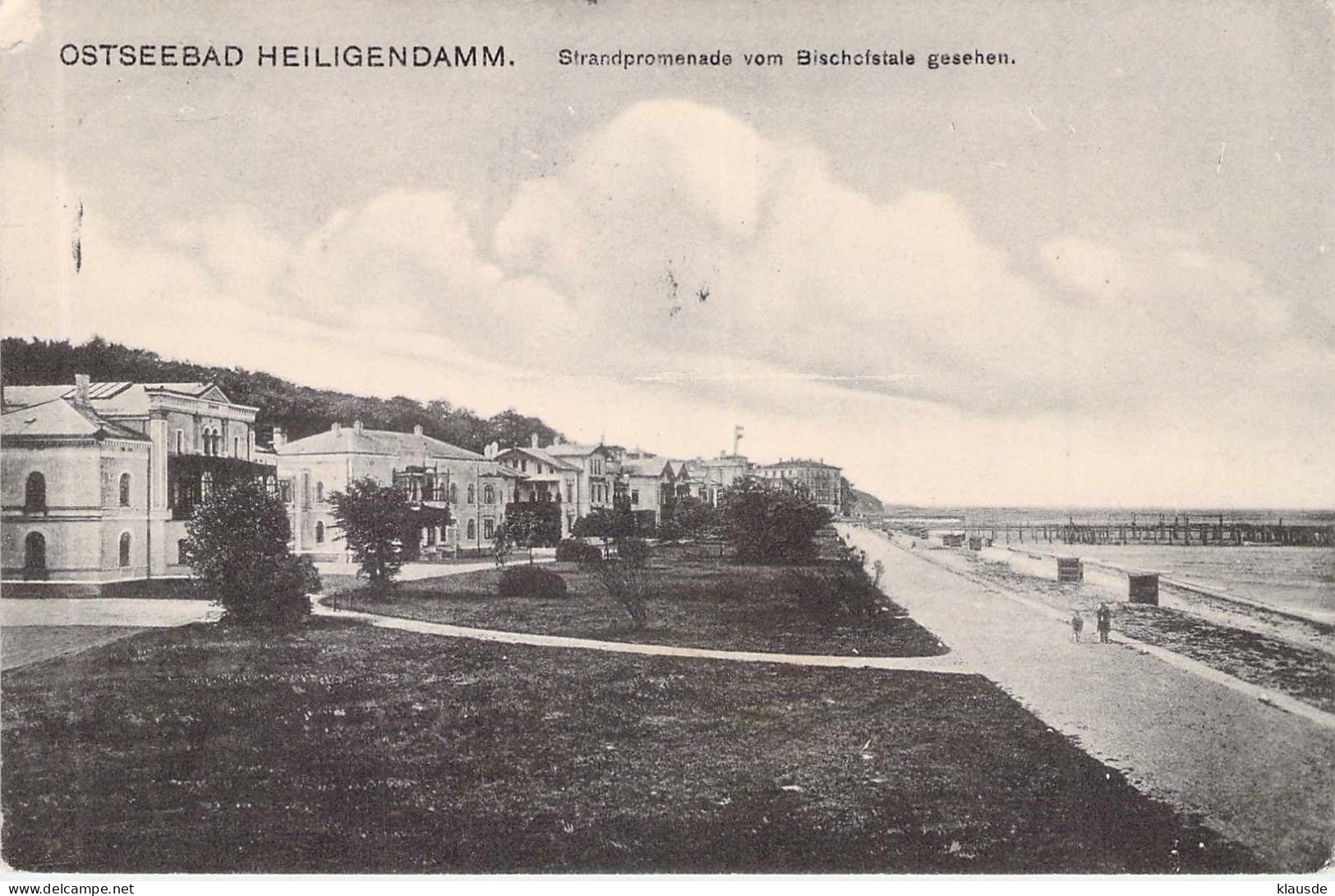 Ostseebad Heiligendamm - Strandpromenade Gel.1917 Feldpost - Heiligendamm