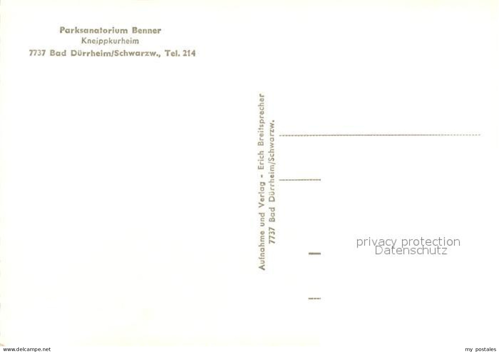 73094848 Bad Duerrheim Parksanatorium Benner Winter Bad Duerrheim - Bad Duerrheim